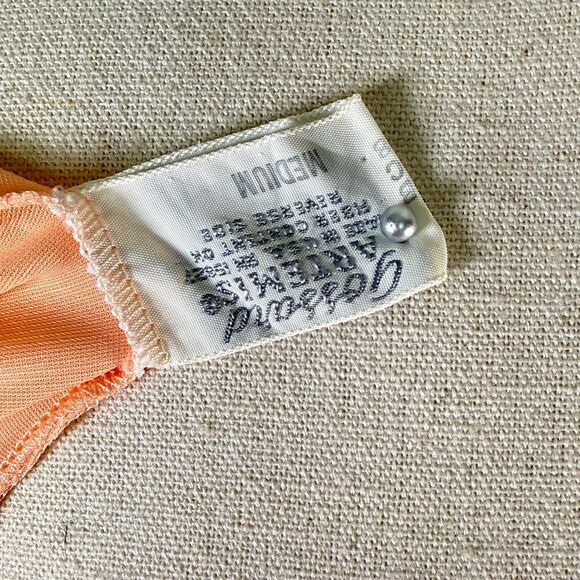 Vintage | Gossard Artemis | Peach Dreams Negligee Nightie | Made in USA | Sz M - Picture 4 of 8